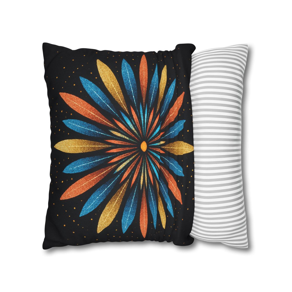 Starburst Mandala Bloom stylish decorative pillowcases