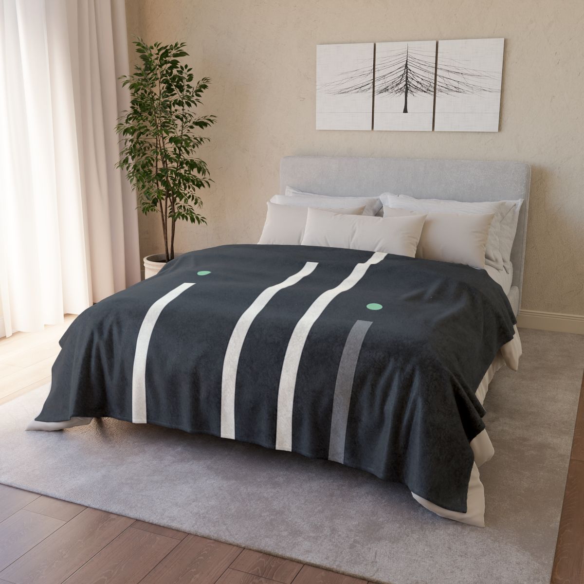 Staggered Starfield Bars stylish throw blankets