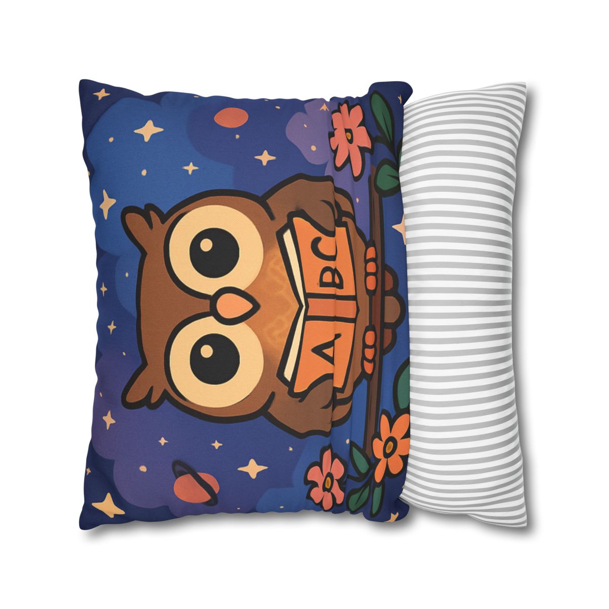 Nebula Garden Owl designer print pillow cases