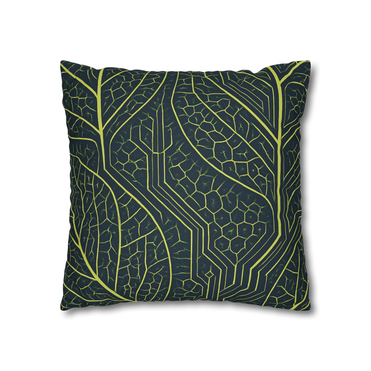 Leaf Vein Circuit Mosaic soft cotton pillow cases