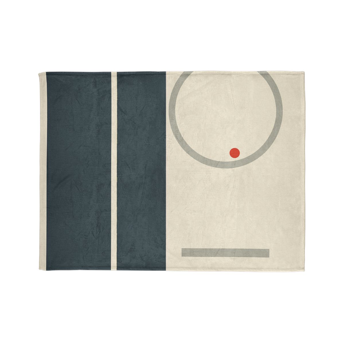 Split Rectangle With Floating Ring custom blankets