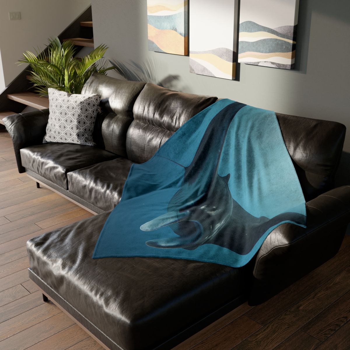 Manta Ray Silent Glide soft fleece blankets