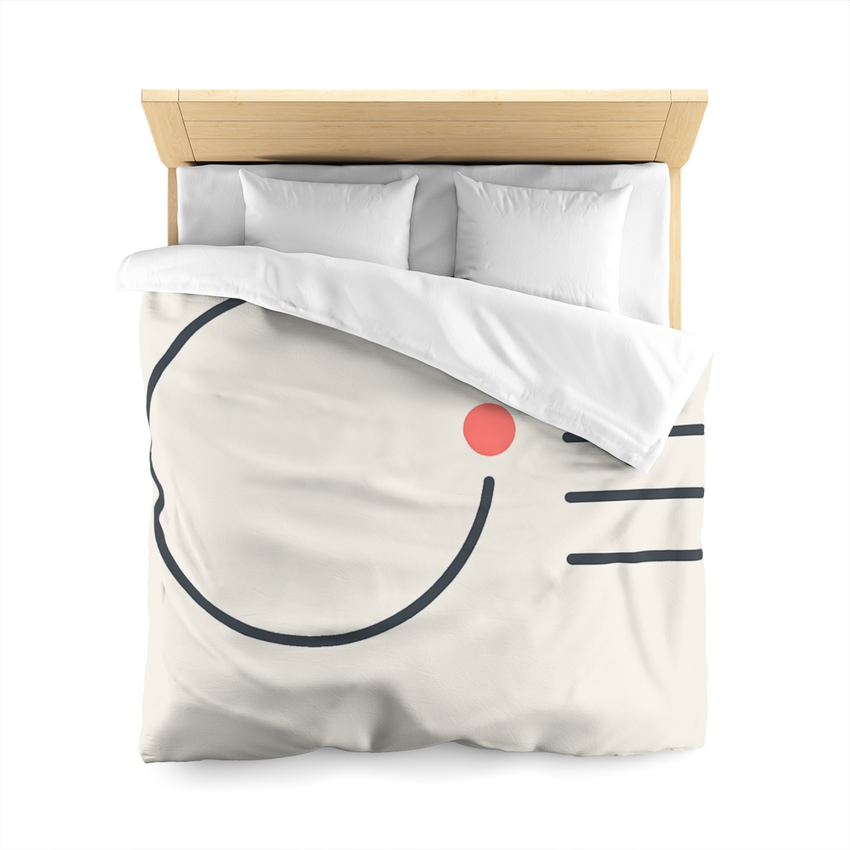 Offset Ring With Three Quiet Bars designer printed duvets