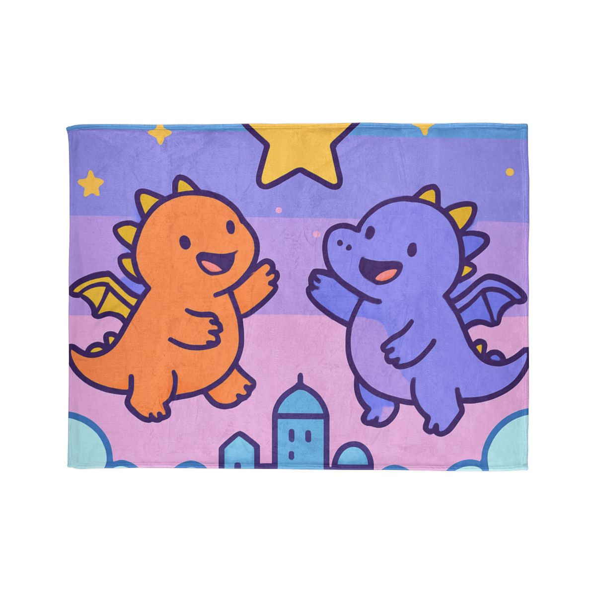 Starlight Cloud City Dragons trendy patterned blankets