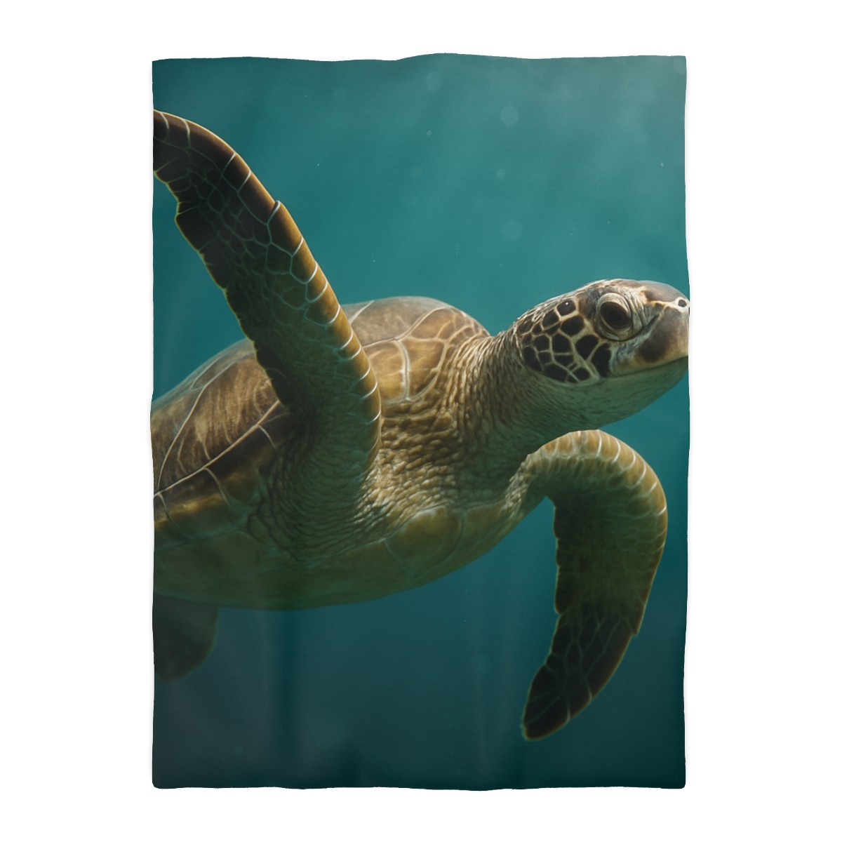 Nebula Glide Green Sea Turtle trendy bedroom duvets