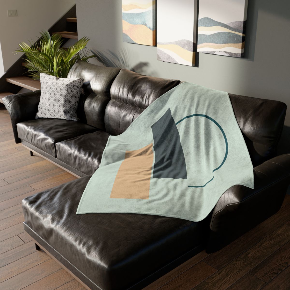 Stepped Arc And Twin Slabs personalized cozy blankets