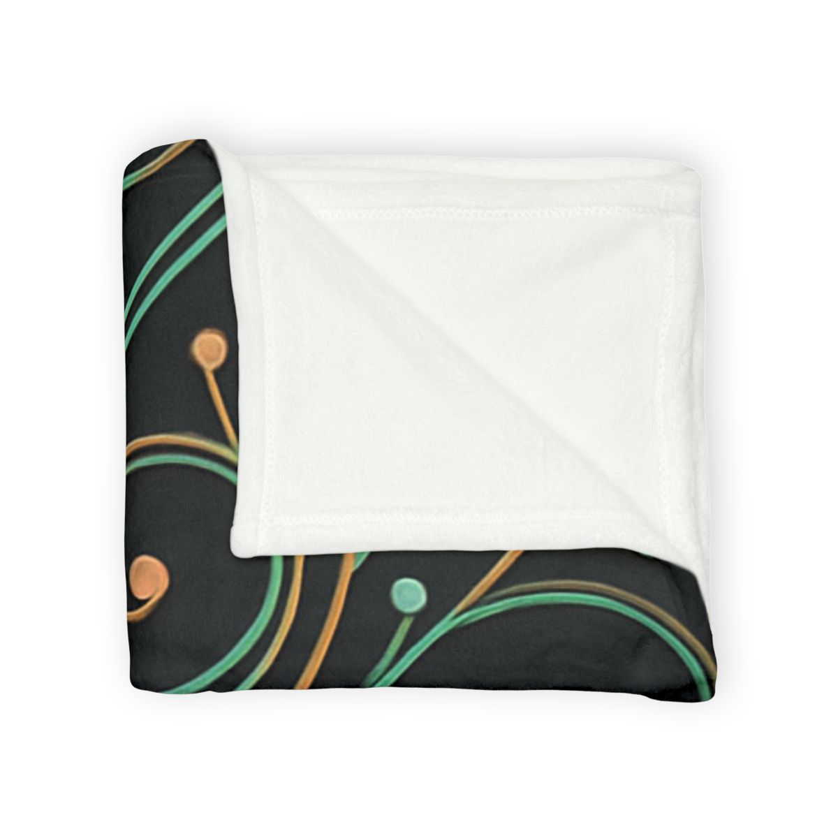 Vine Circuit Lattice soft fleece blankets