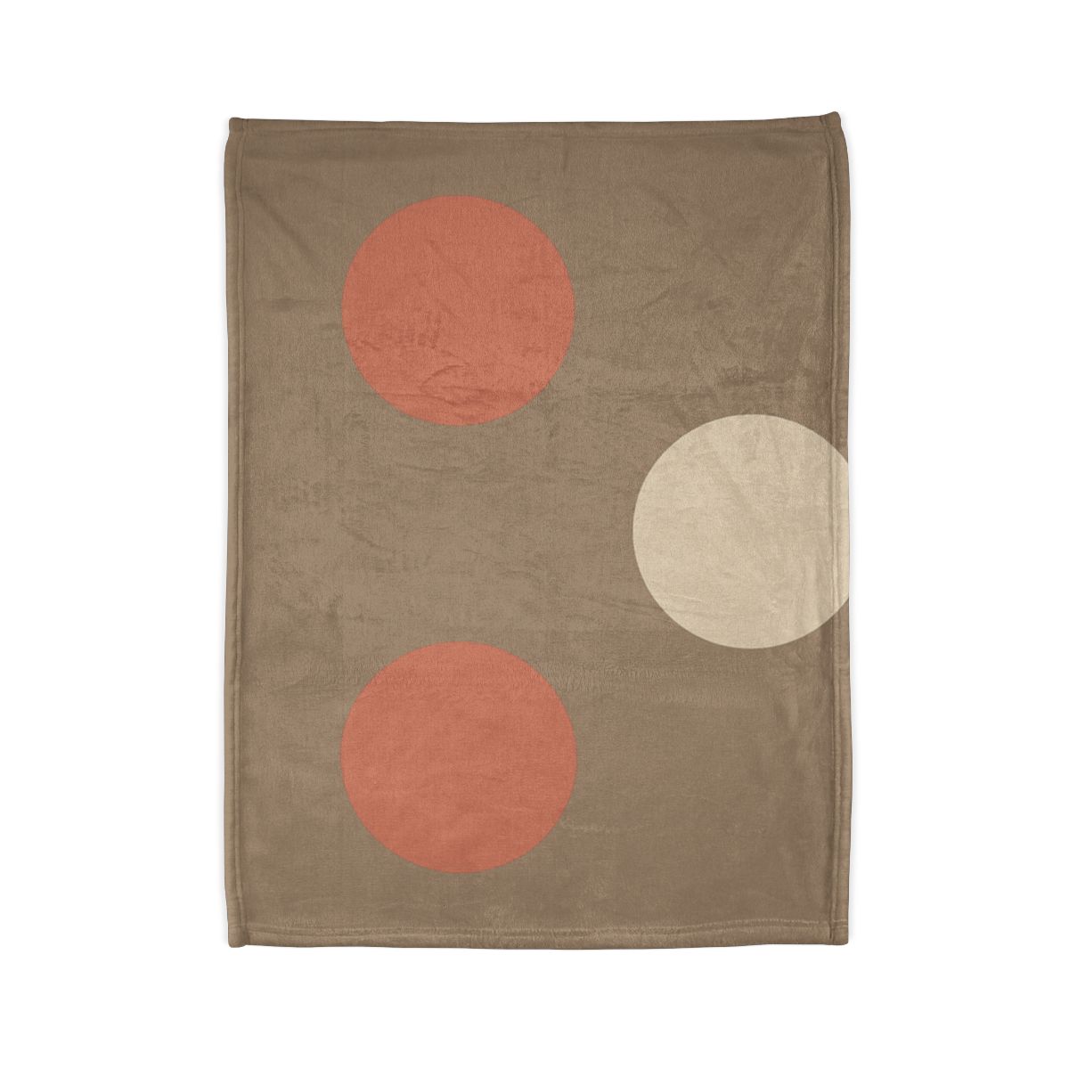 Triad Of Quiet Circles decorative home blankets