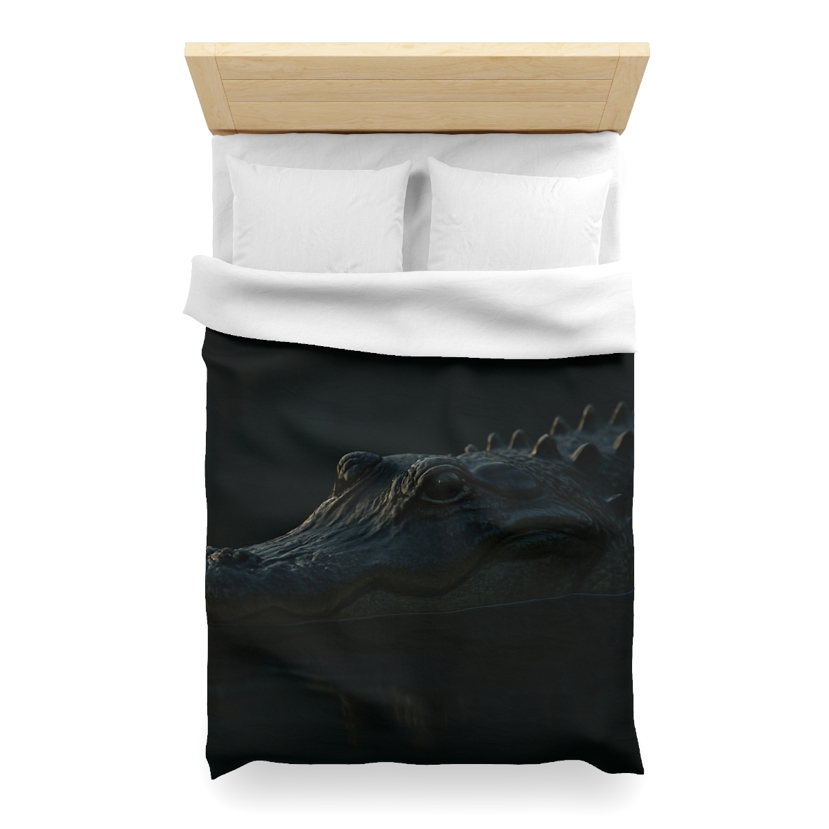 Moonlit Stillness American Alligator warm winter duvets