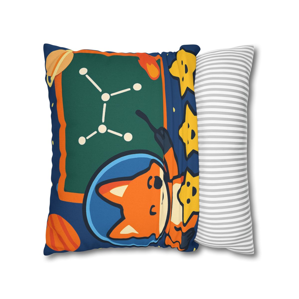 Comet Classroom Space Fox stylish decorative pillowcases