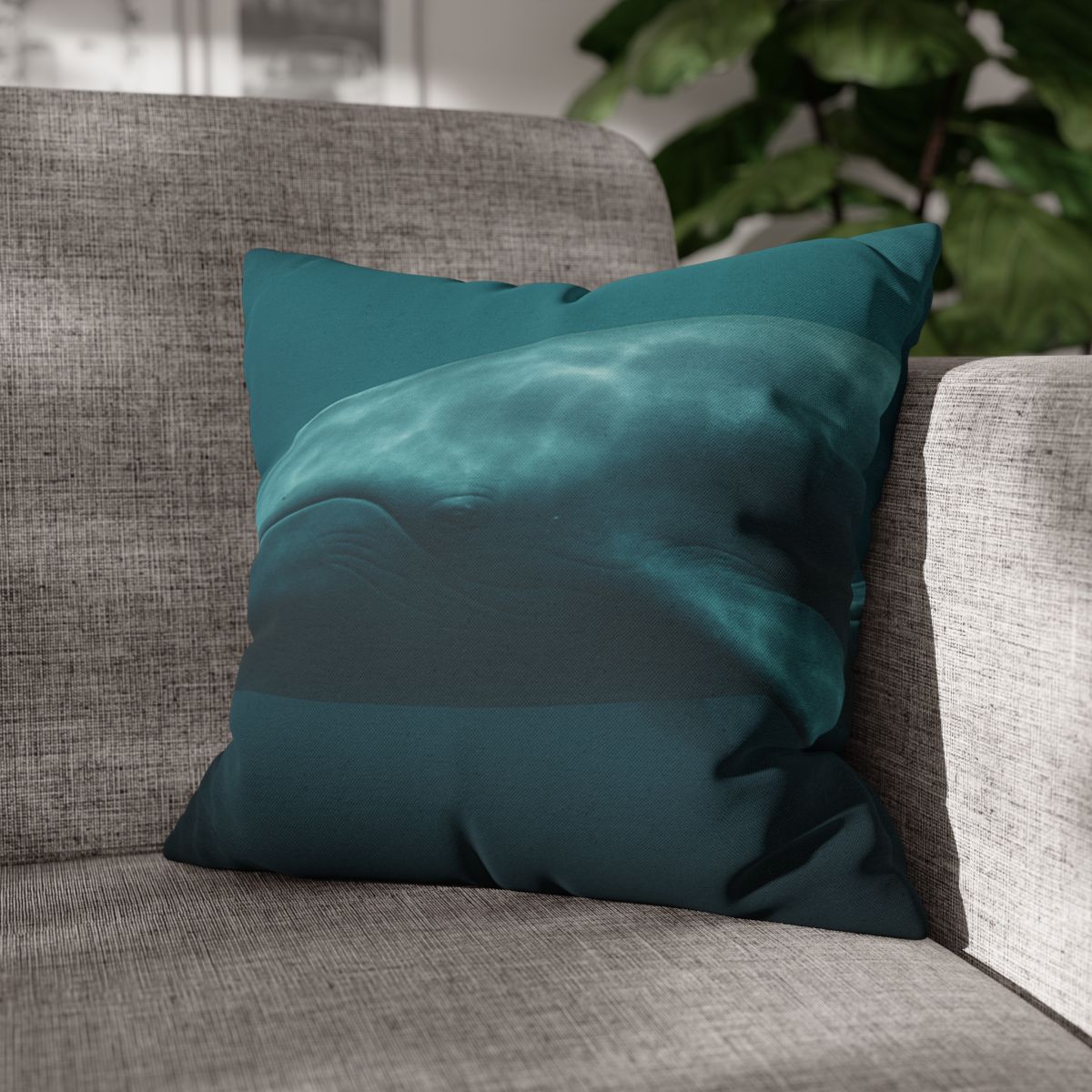 Ocean Song Blue Whale comfortable bedding pillow covers