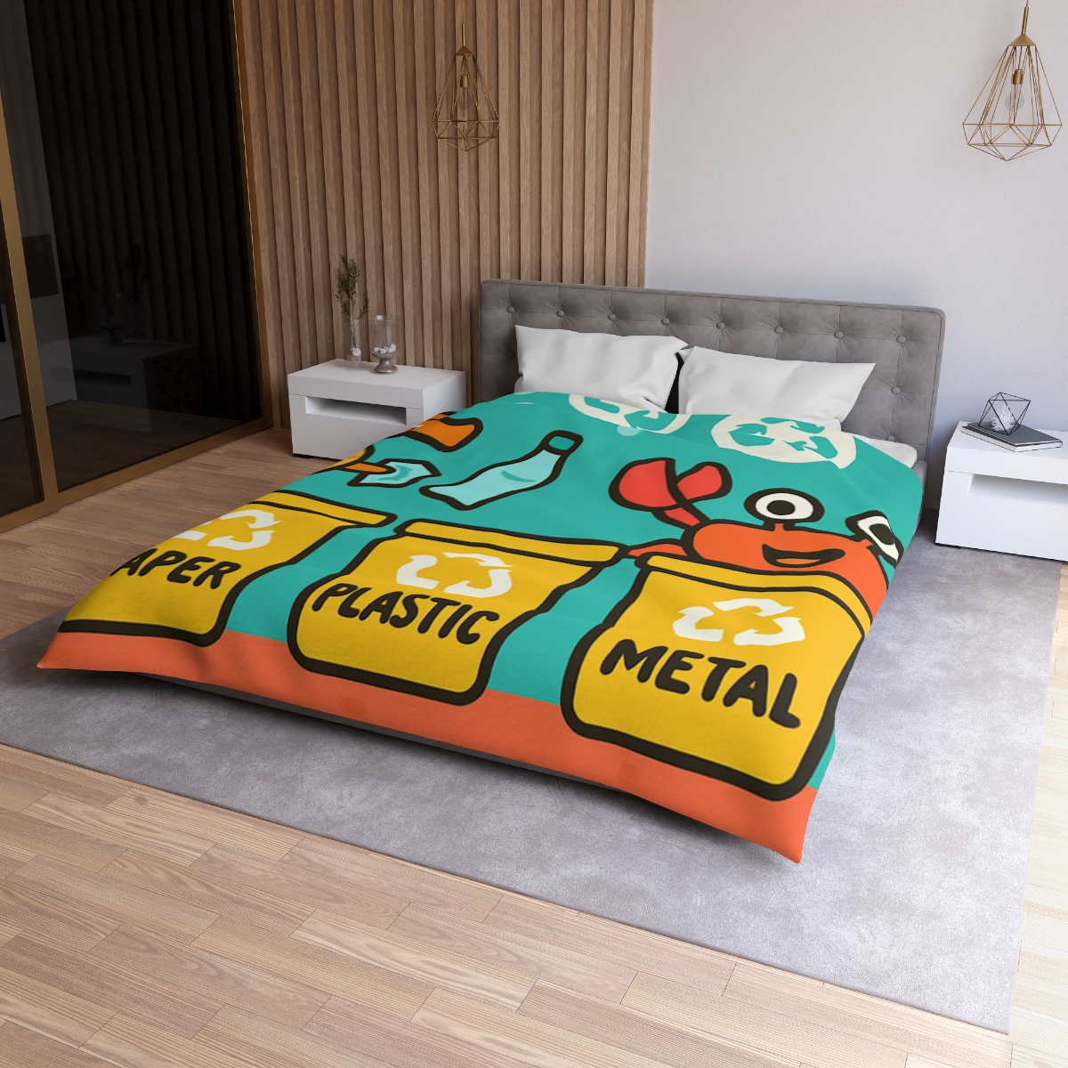 Coral City Recycling Seahorse Patrol custom duvets