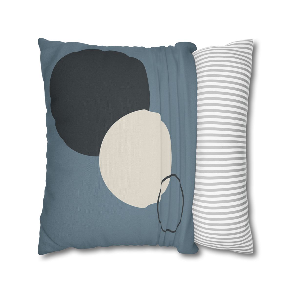 Staggered Circle Trio soft cotton pillow cases