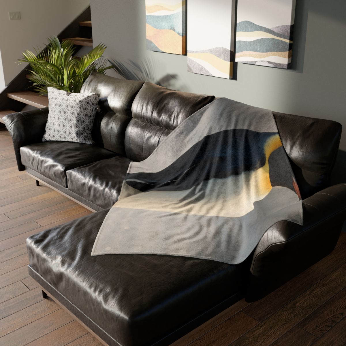 Aurora Drift Emperor Penguin unique gift blanketscustom blankets