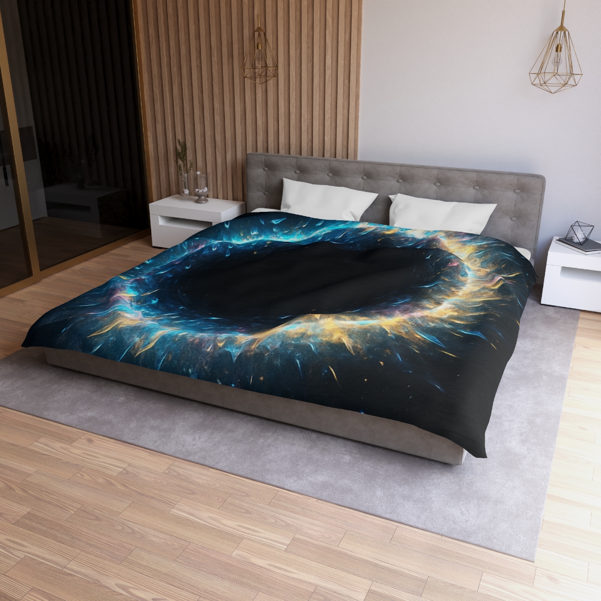 Prismatic Singularity Halo duvets for gifts