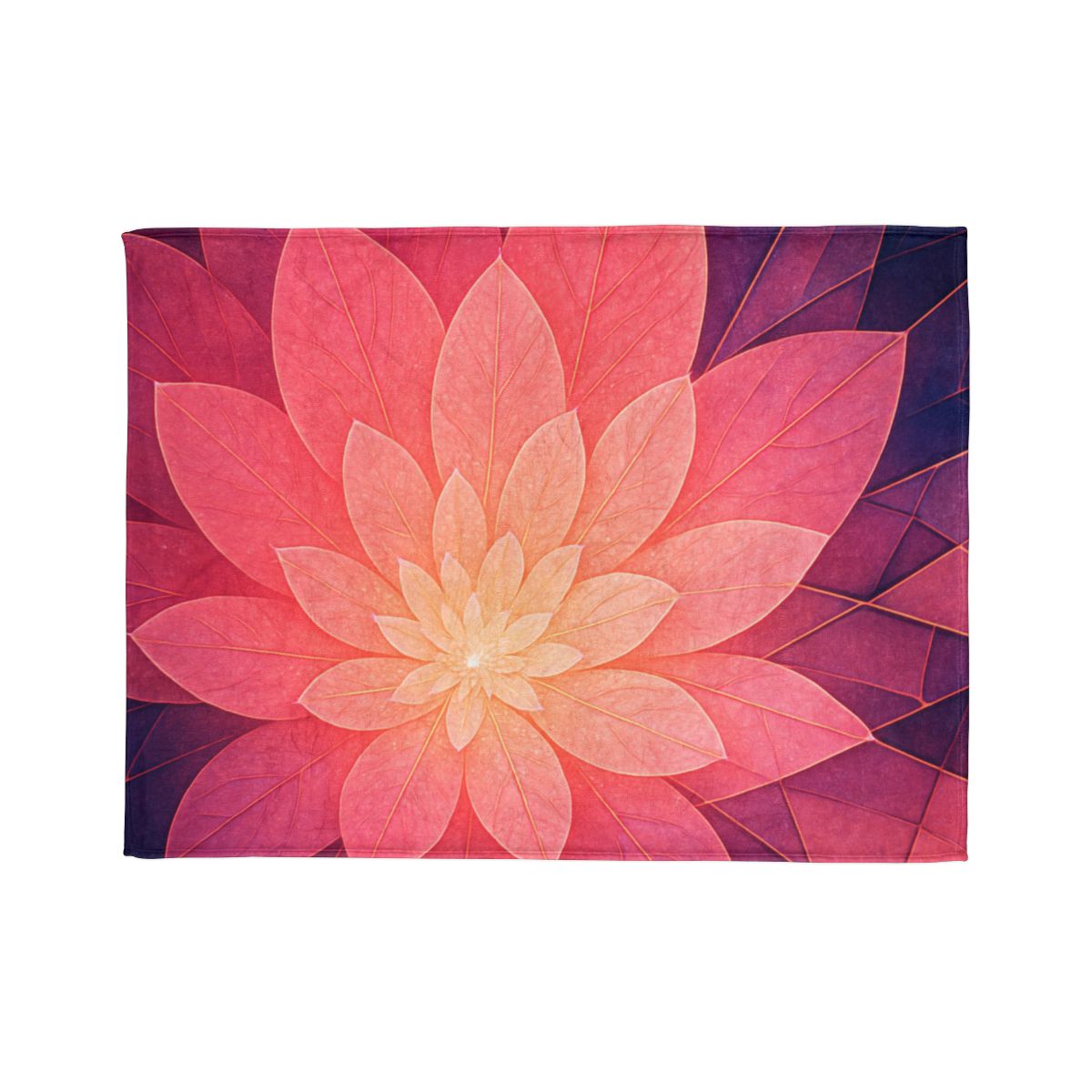 Petal Prism Overlap stylish throw blankets