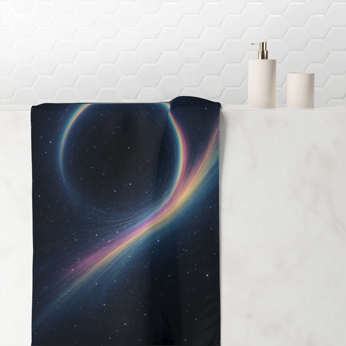 Prismatic Lensing Halo Drift stylish beach towels
