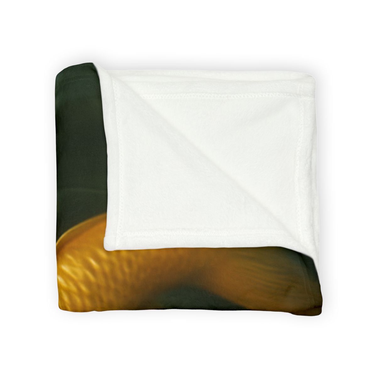 Golden Drift Koi Pair designer printed blankets