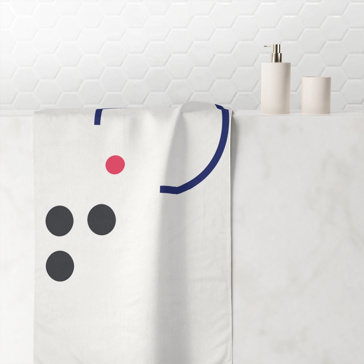 Partial Ring With Three Point Grid decorative home towelscustom towels