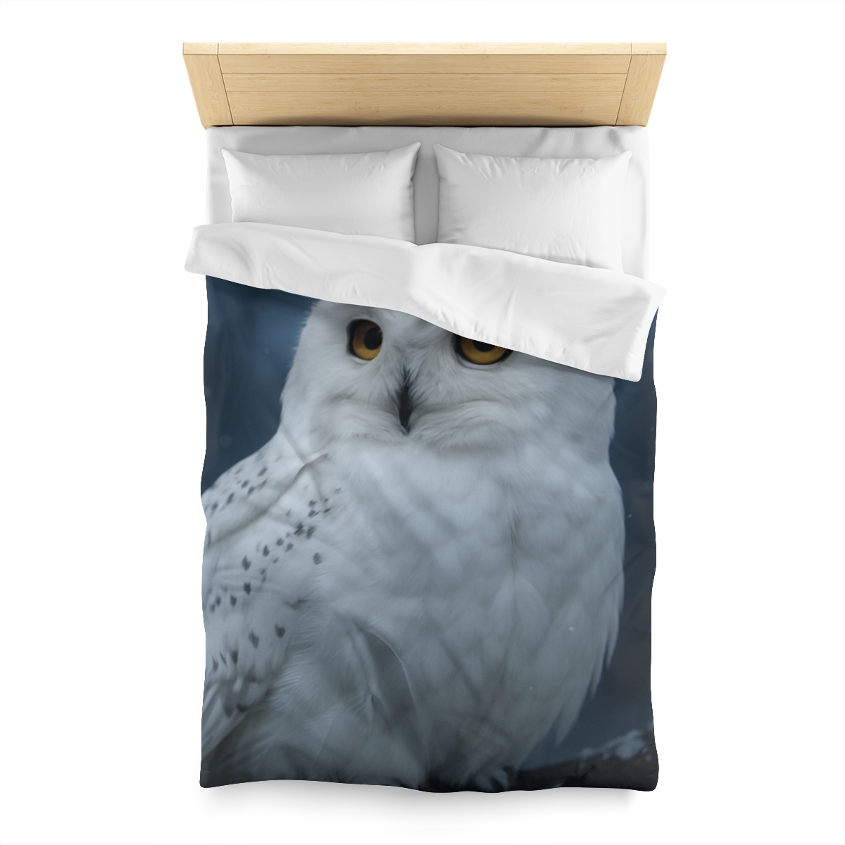 Twilight Watcher Snowy Owl trendy bedroom duvets