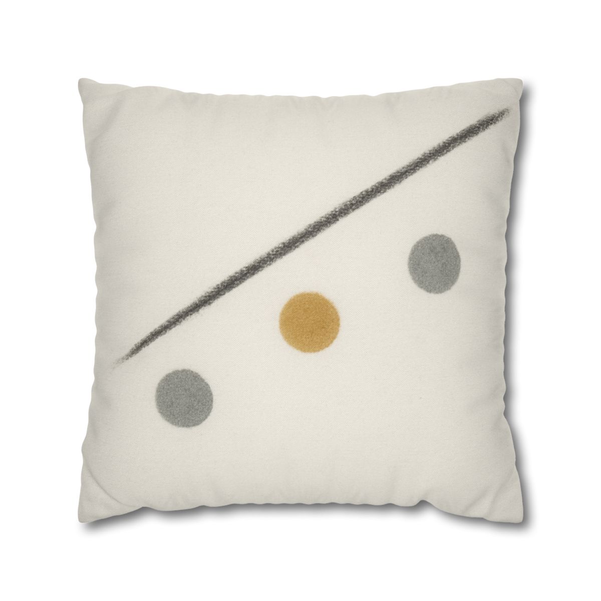 Diagonal Line And Triple Circles designer print pillow cases