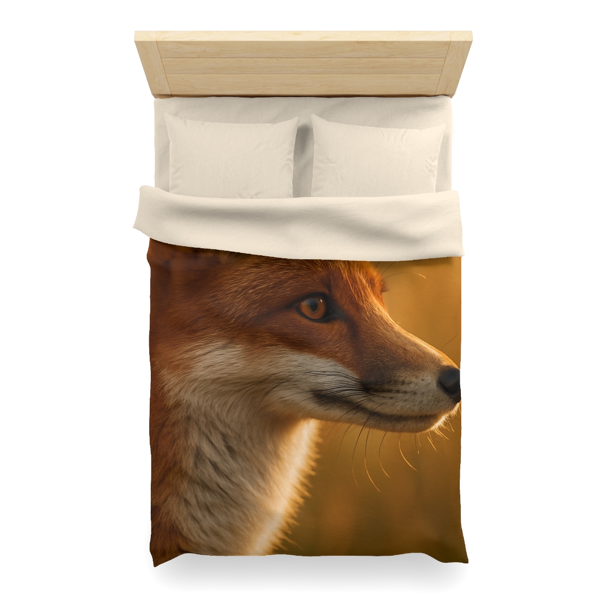 Amber Gaze Red Fox soft comforter duvets