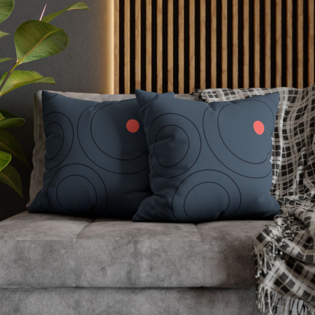 Three Balanced Rings stylish decorative pillowcases