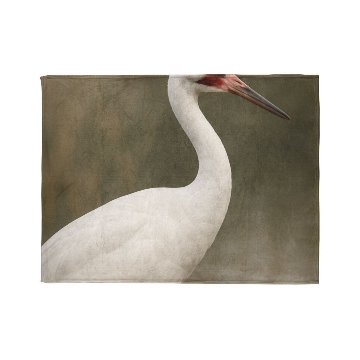 Silver Poise Whooping Crane custom blankets