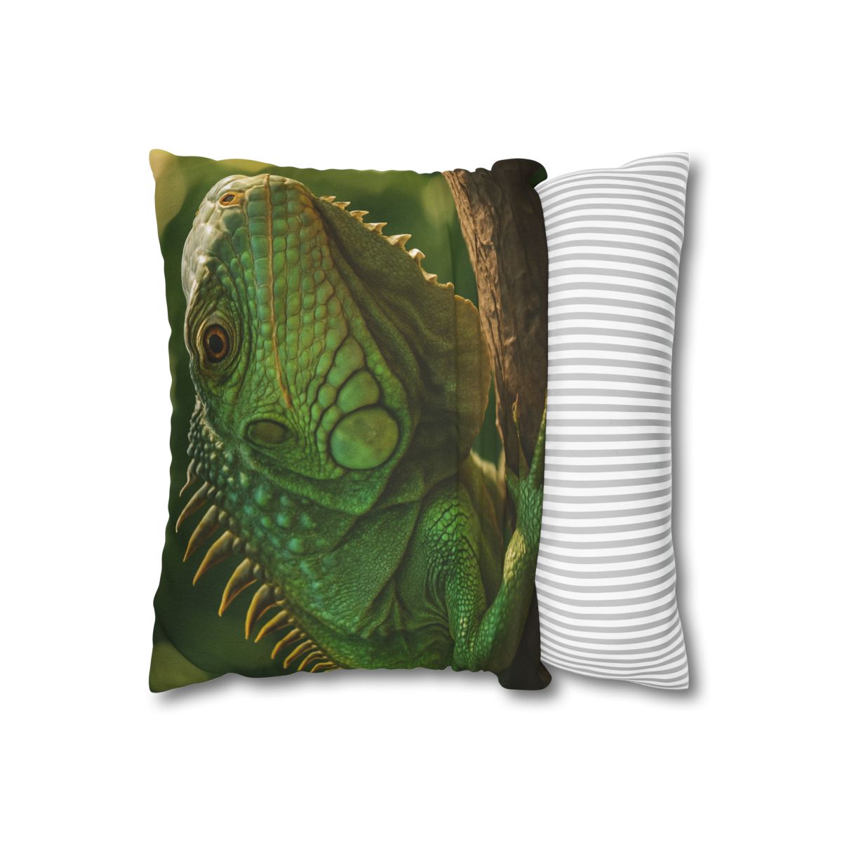 Sun Dappled Green Iguana custom pillow cases