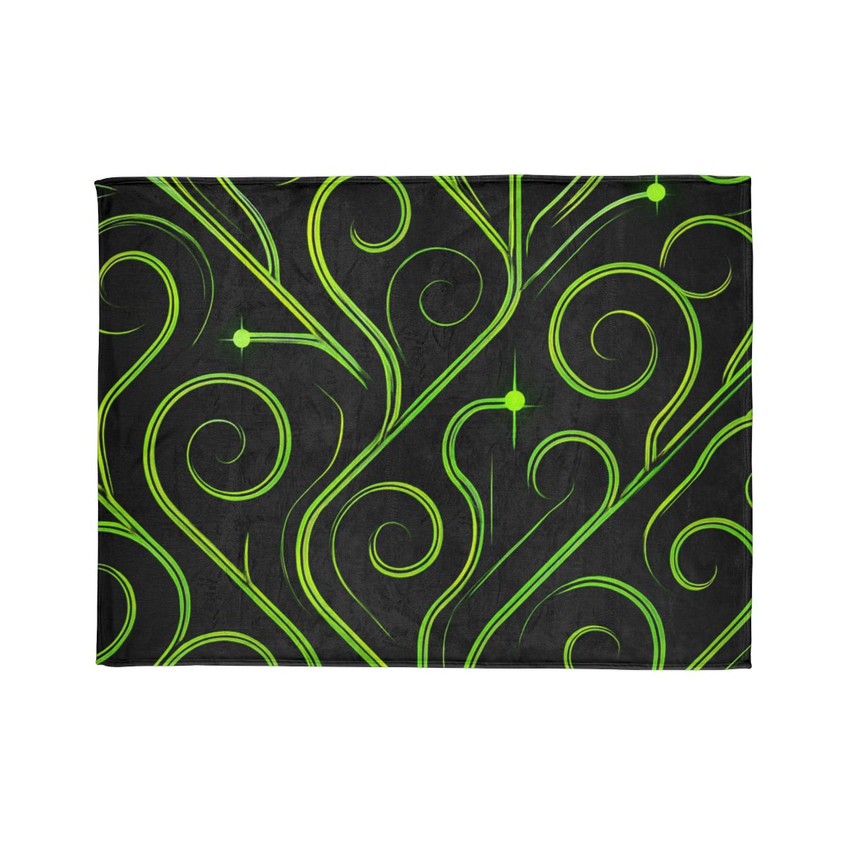 Vine Curl Circuitry stylish throw blankets