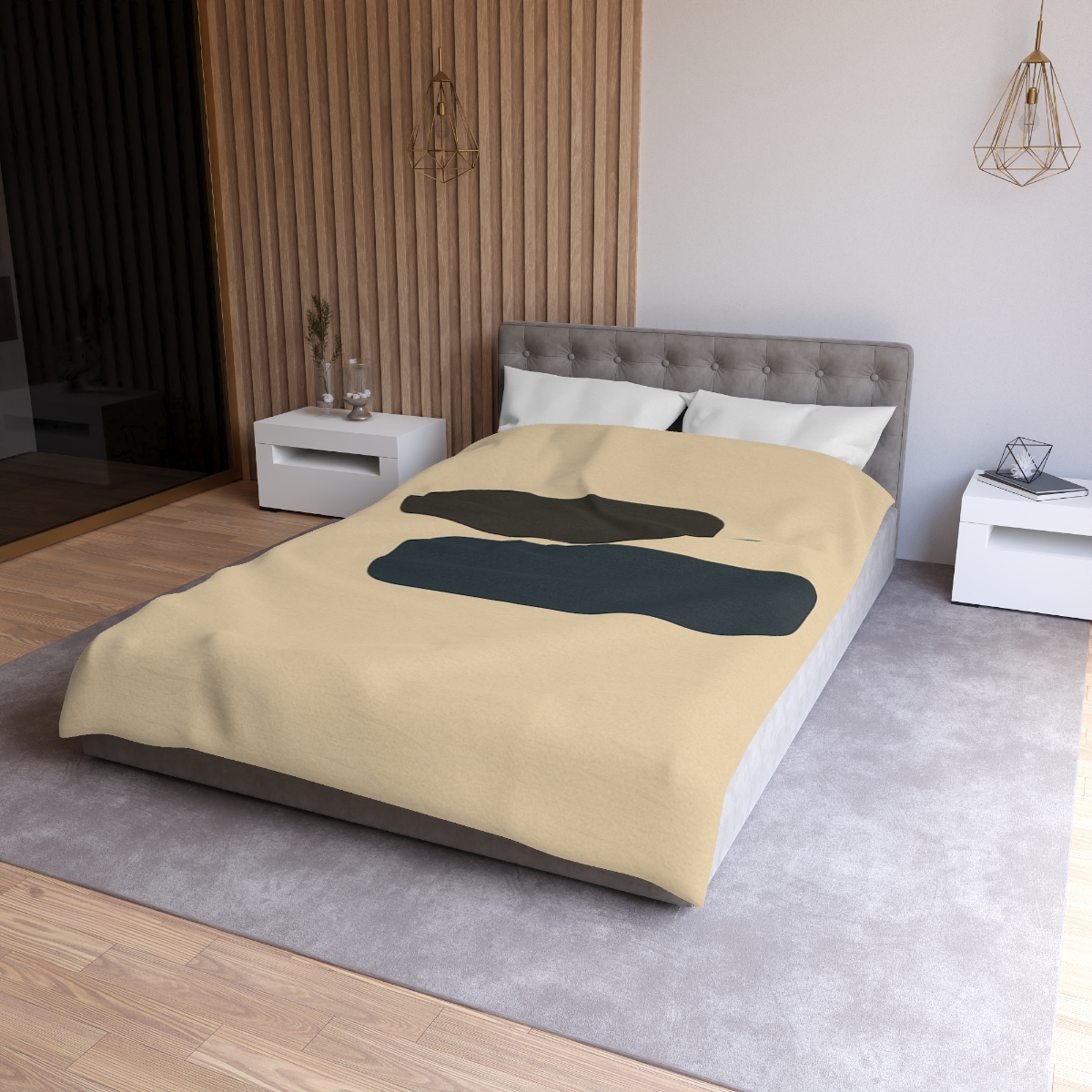 Offset Trio Of Rounded Bars soft comforter duvets