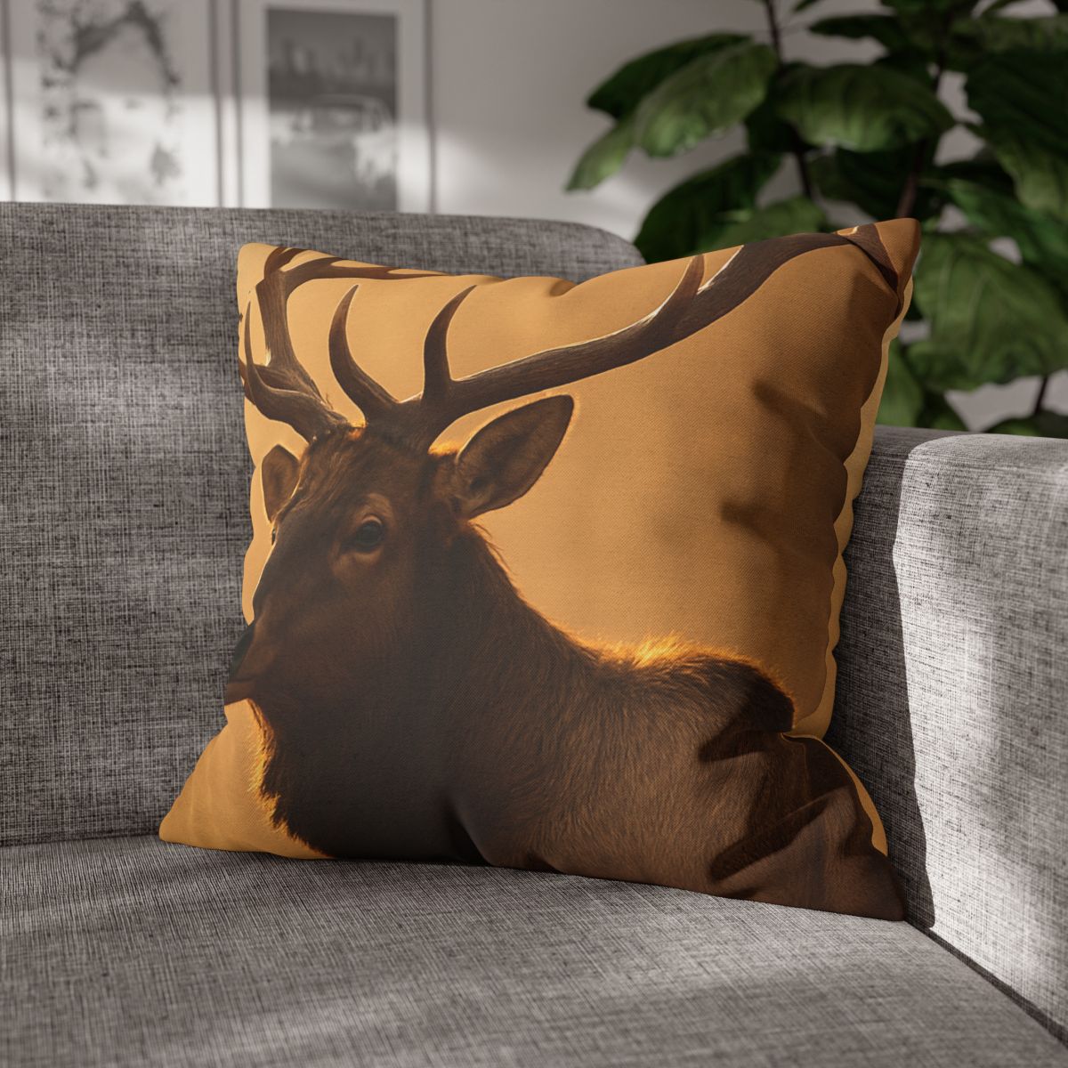 Antler Crown Mountain Elk custom pillow cases