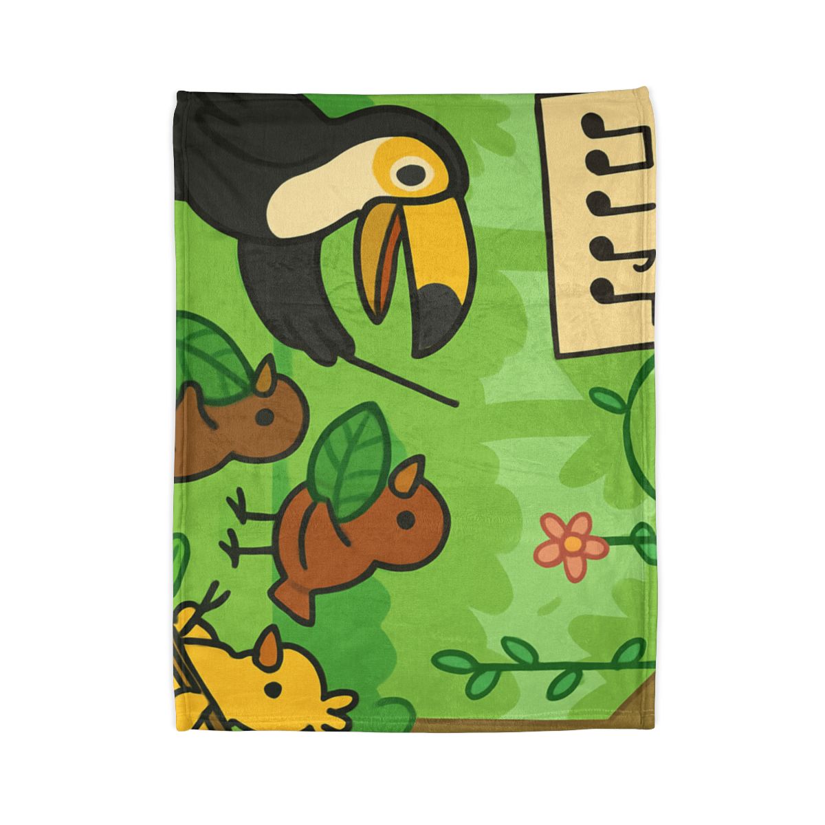Rainforest Orchestra Of Birds personalized cozy blankets