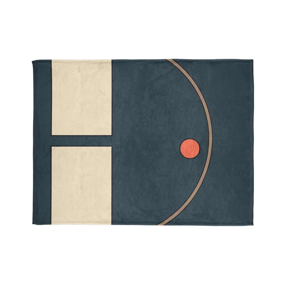 Offset Arc And Twin Rectangles stylish throw blankets