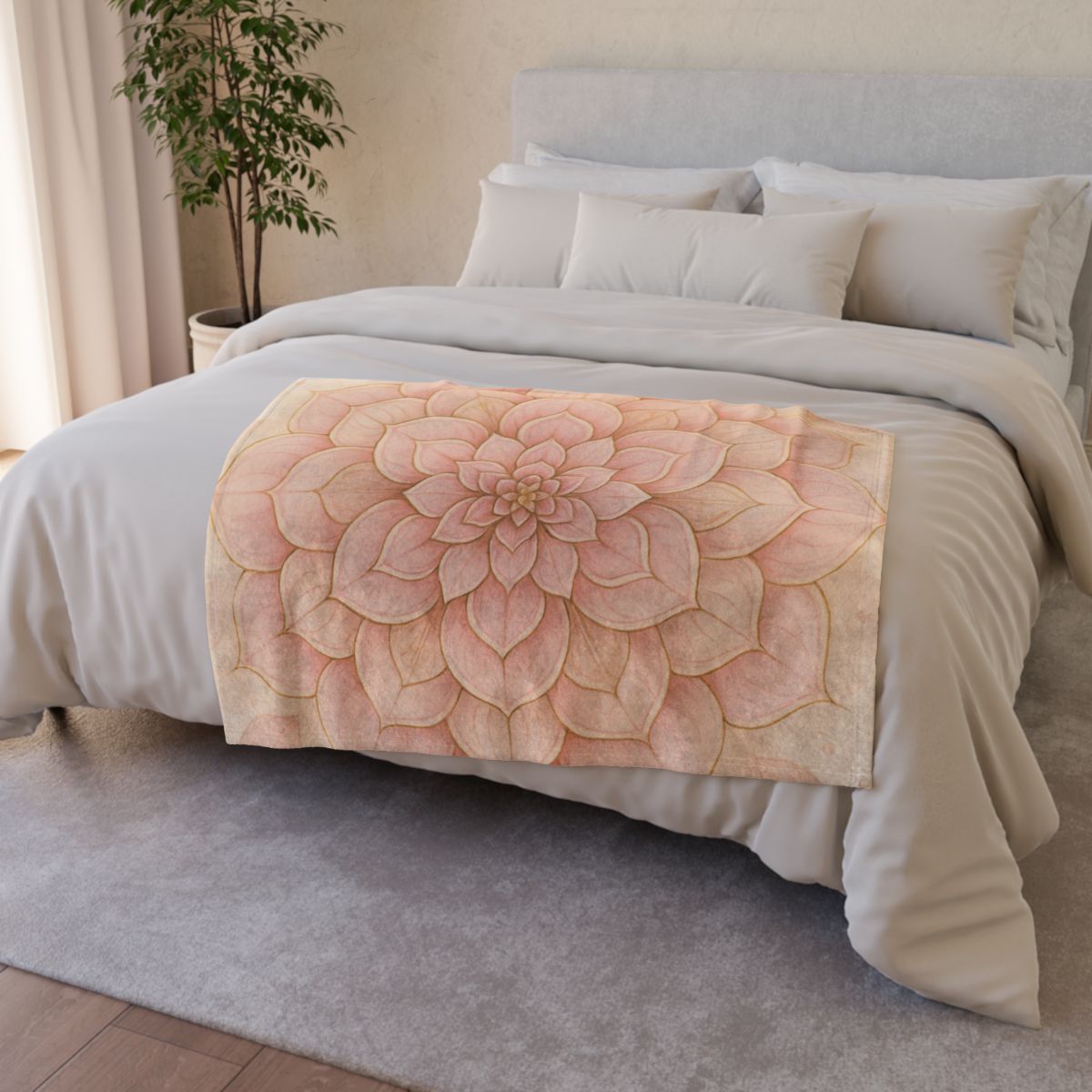 Petal Concentric Chorus stylish throw blankets