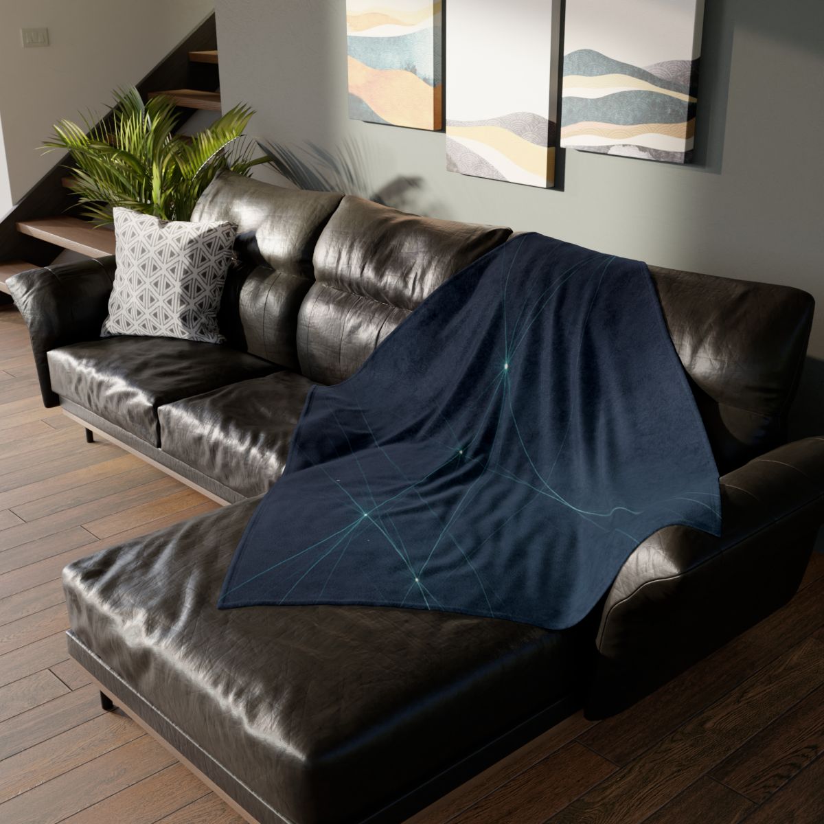 Cosmic Web Silk Filaments decorative home blankets