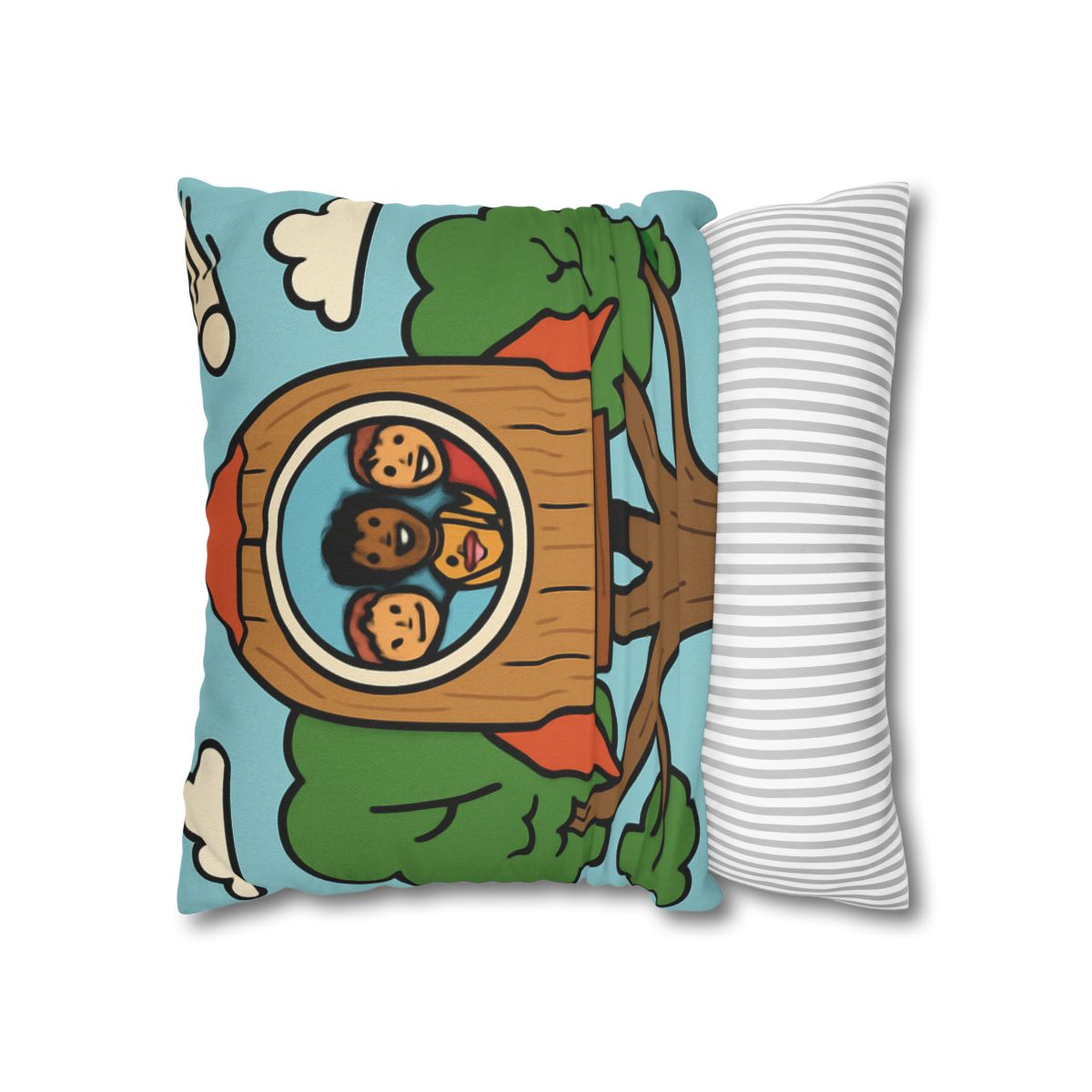 Time Traveling Treehouse Rocket stylish decorative pillowcases