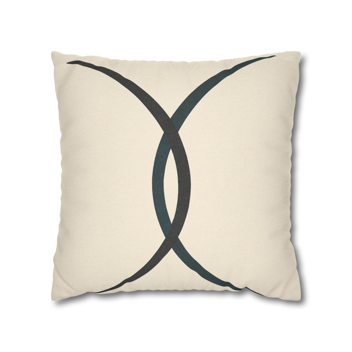 Intersecting Arc Duo Balanced designer print pillow cases