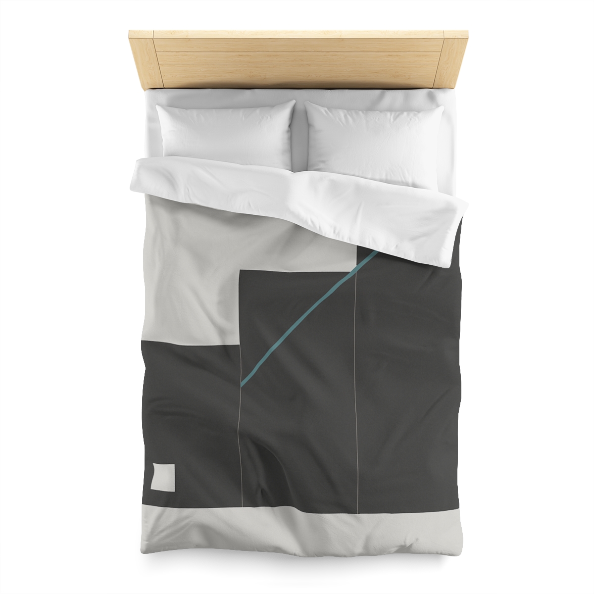 Stepped Rectangles With Quiet Diagonal designer printed duvets