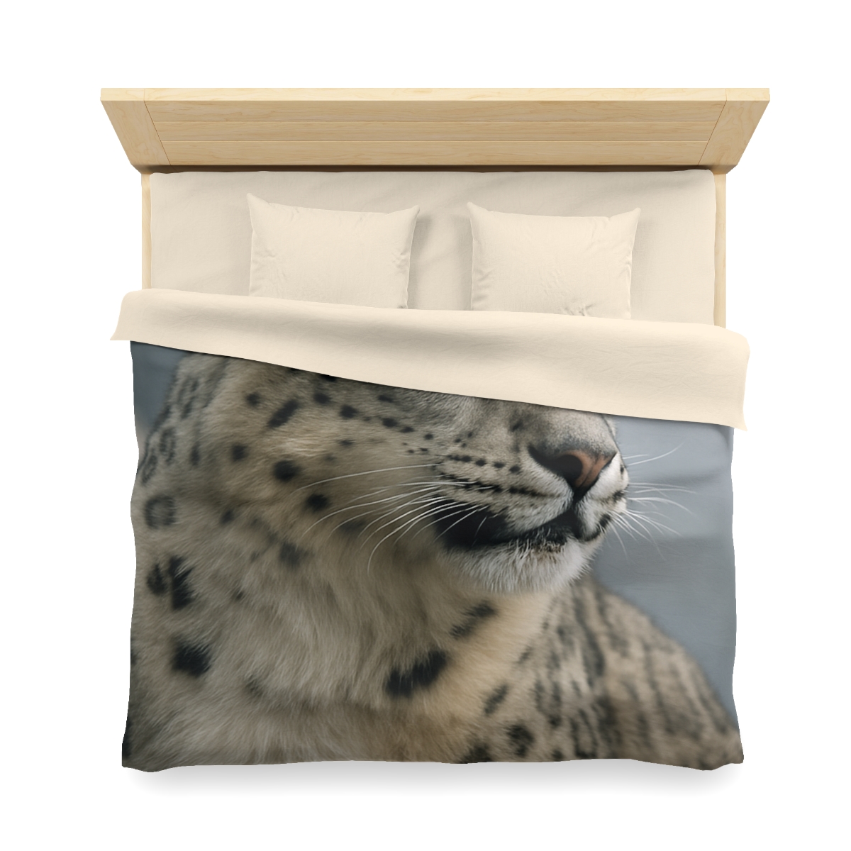 Mountain Whisper Snow Leopard warm winter duvets