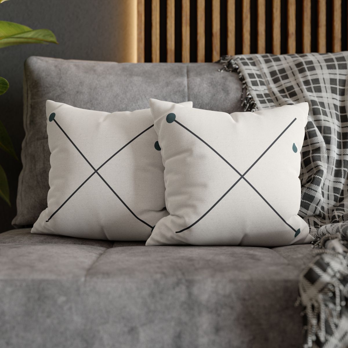 Crossed Vector Starfield custom pillow cases
