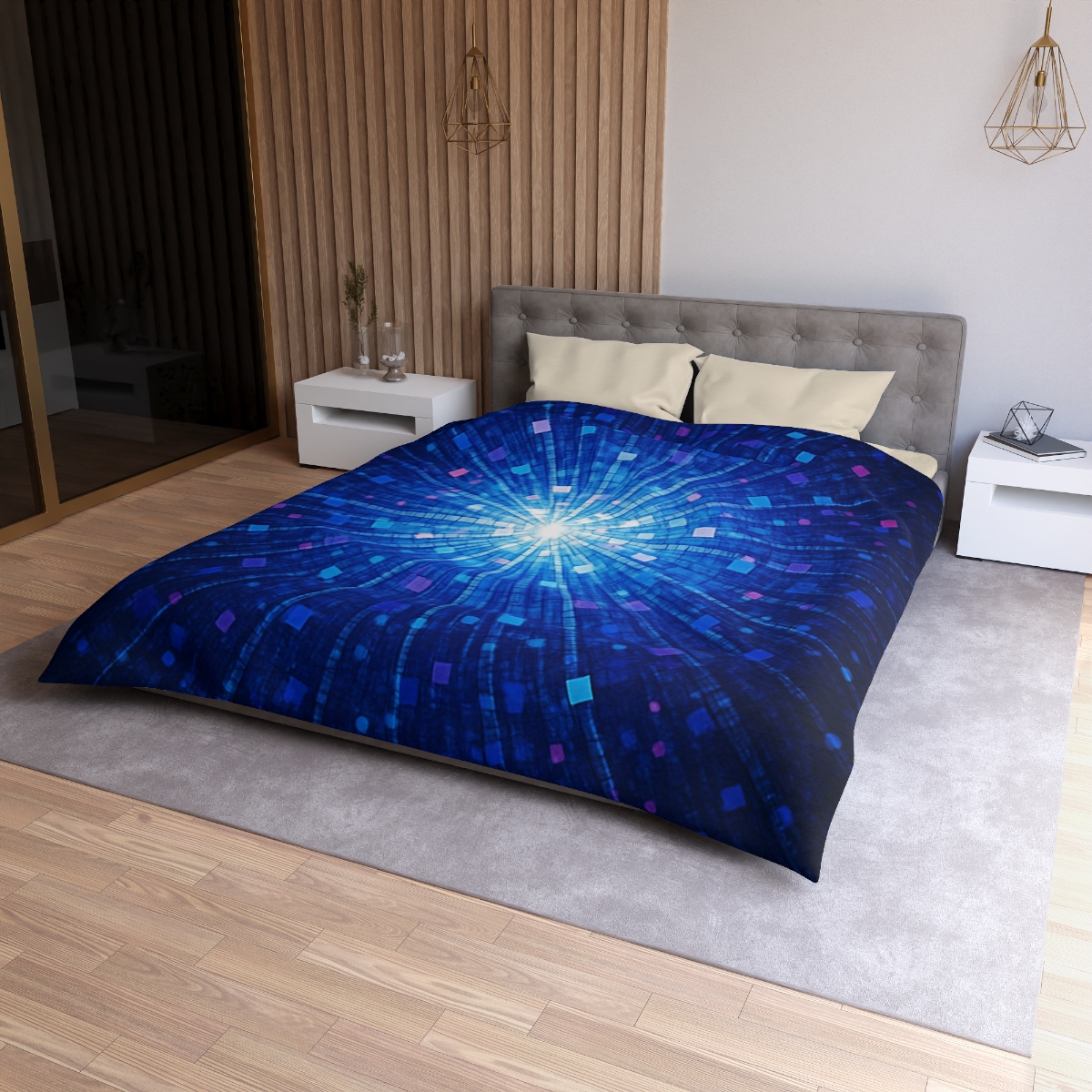 Photon Burst Mosaic custom duvets
