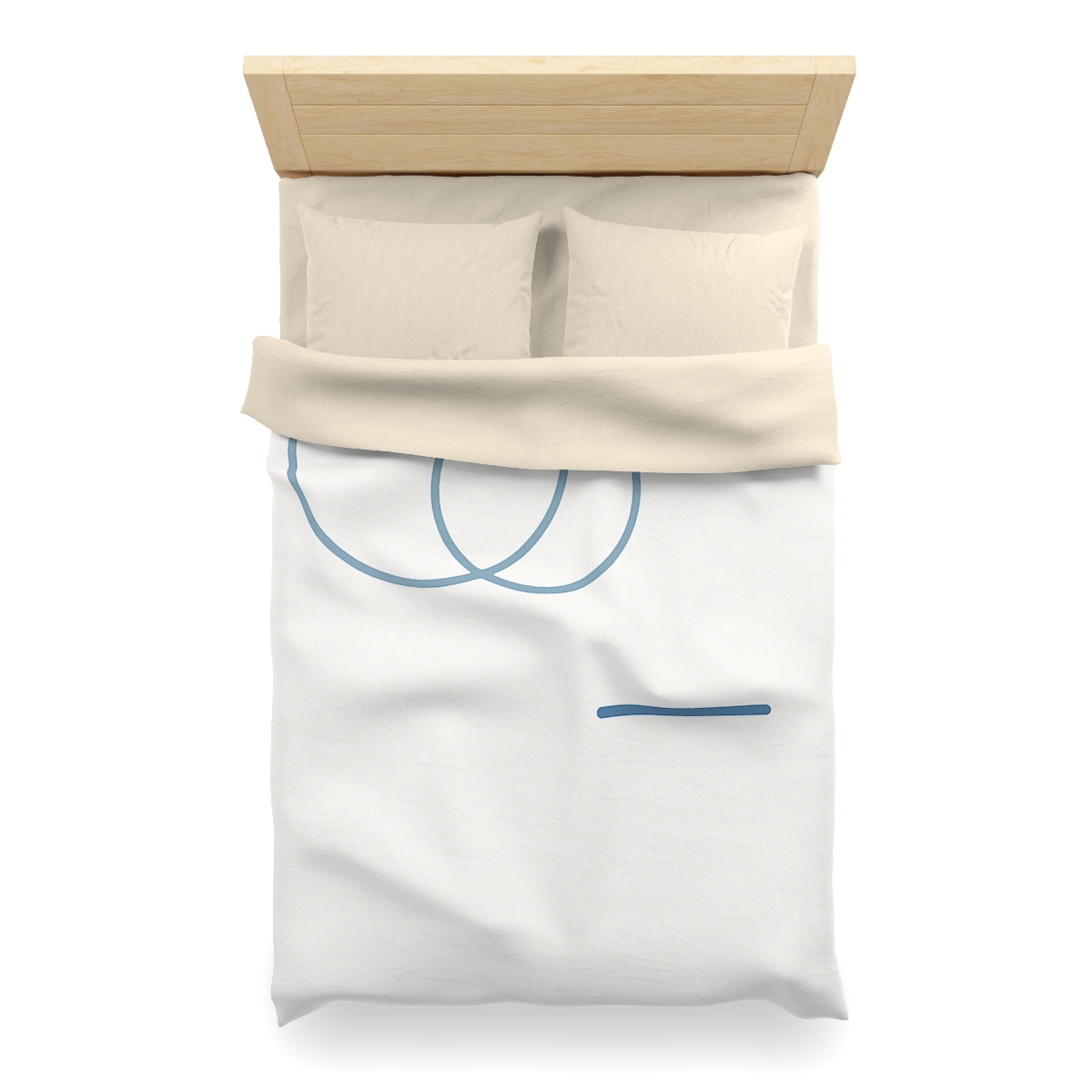 Offset Rings With Quiet Line custom duvets