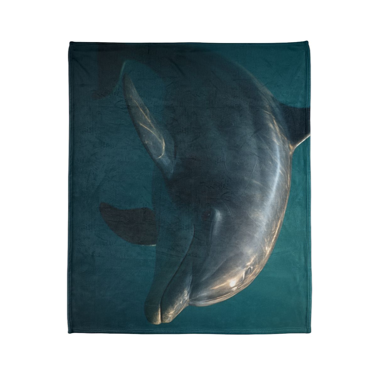 Nebula Drift Bottlenose Dolphin soft fleece blankets