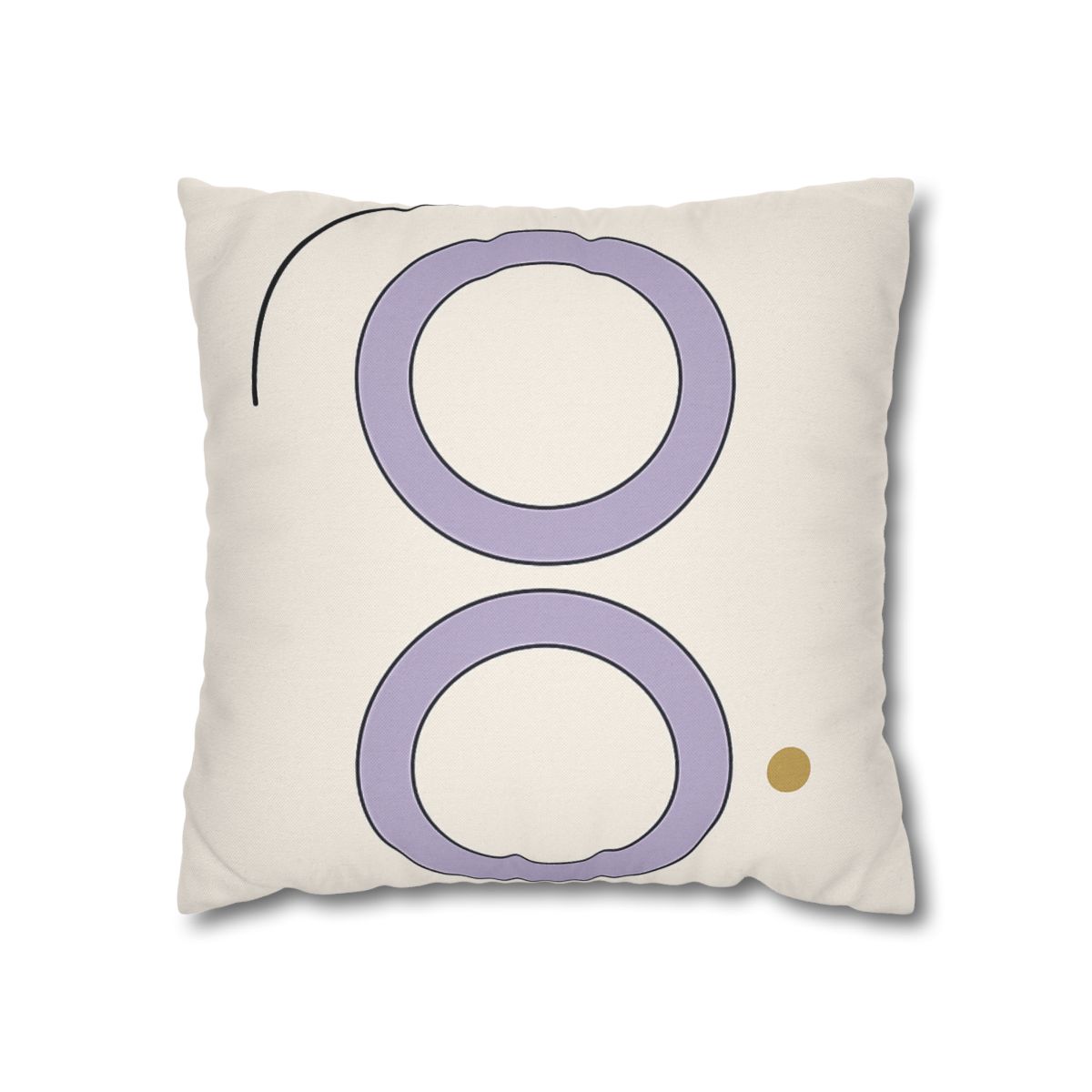 Arc Corner With Paired Rings personalized pillow covers