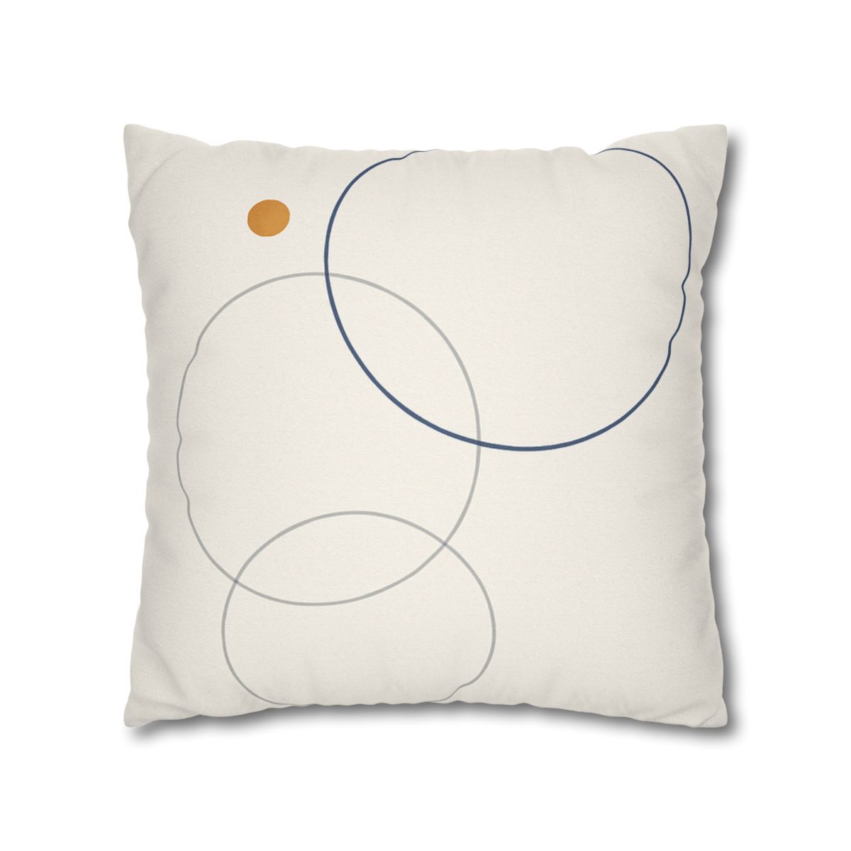 Balanced Cluster Of Three Rings soft cotton pillow cases