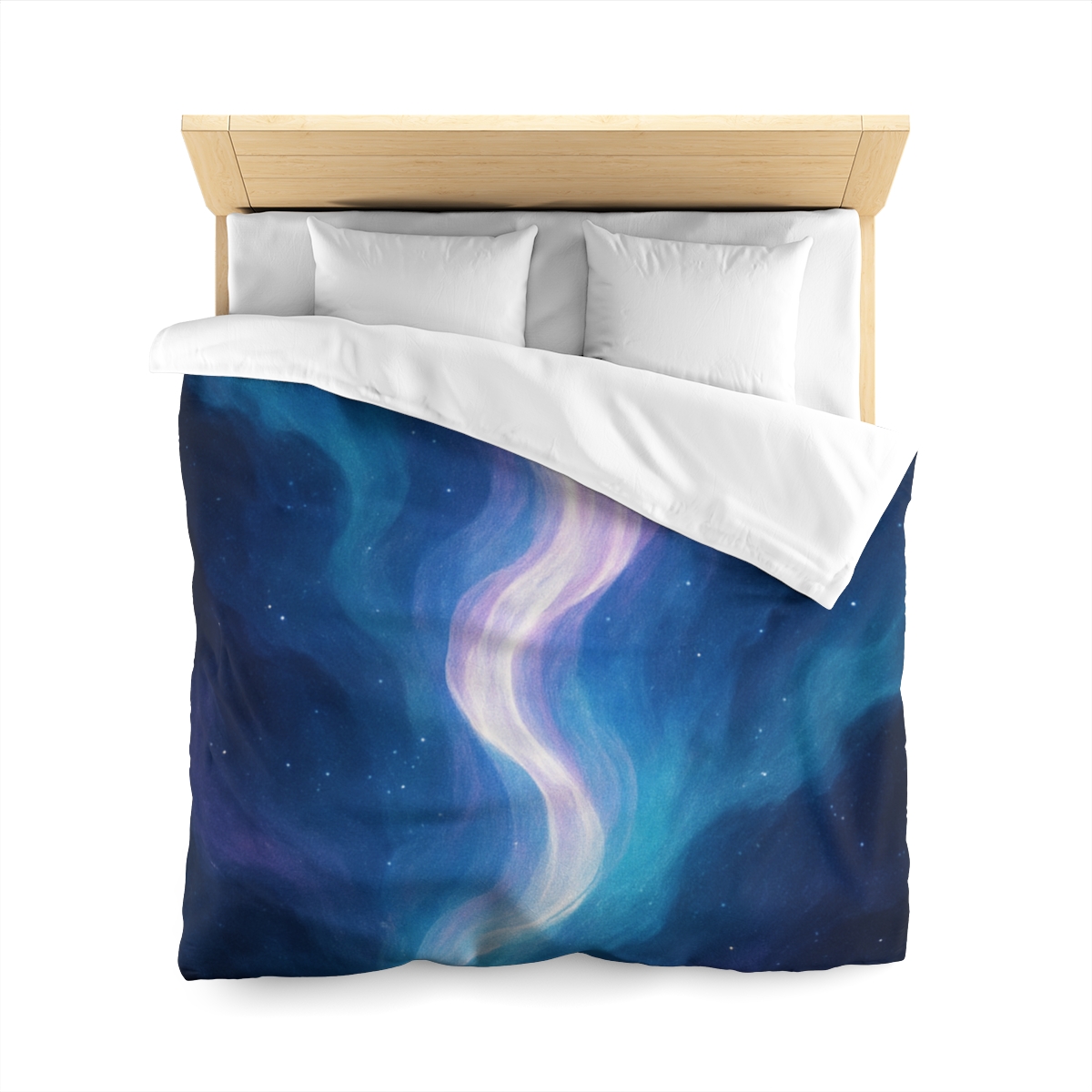 Electro Aurora Nebula Loom designer printed duvets