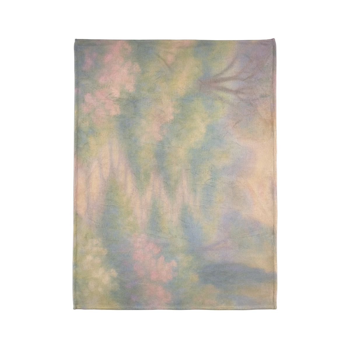 Elegant Calm Garden Scene for Interior Textiles Blanket