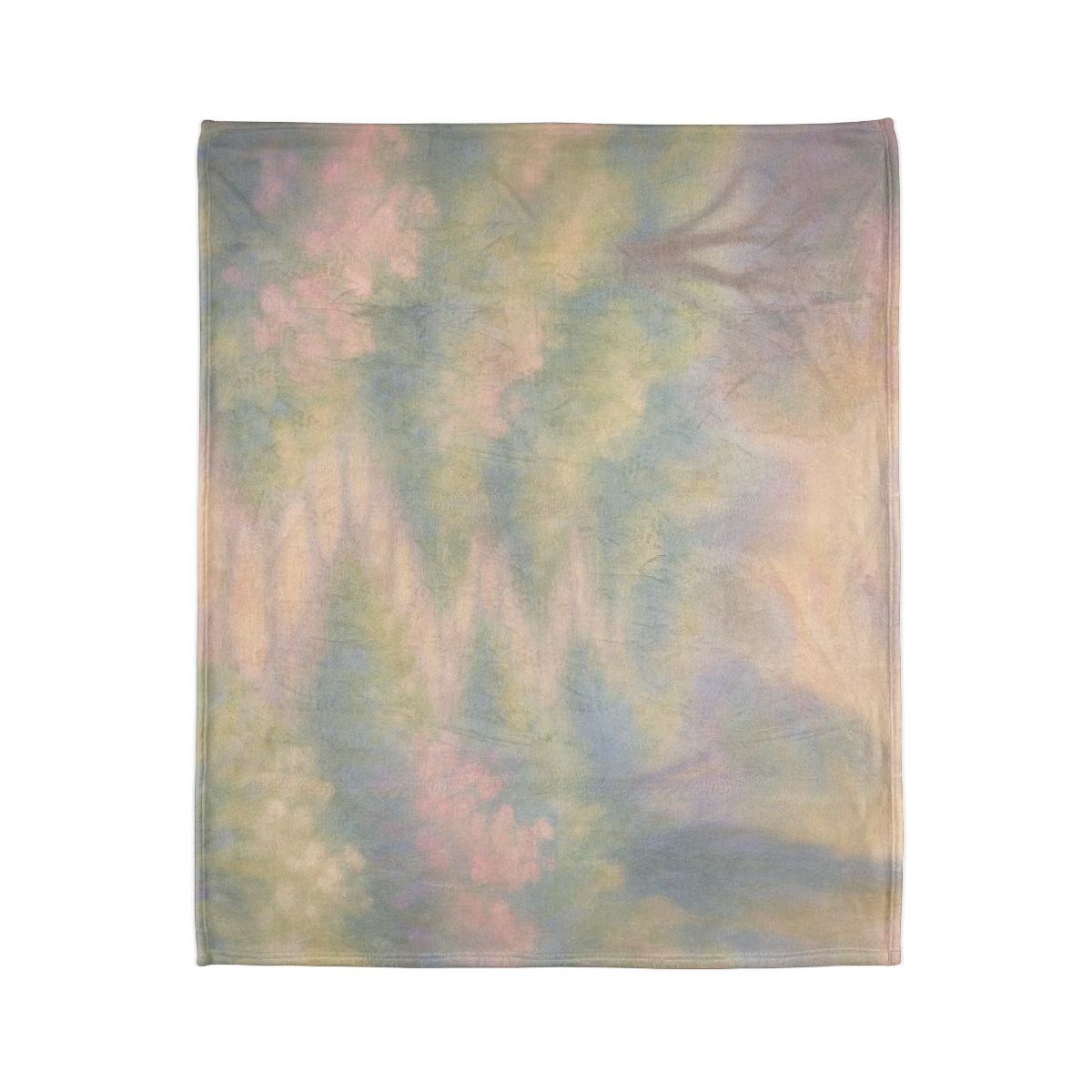 Elegant Calm Garden Scene for Interior Textiles Blanket