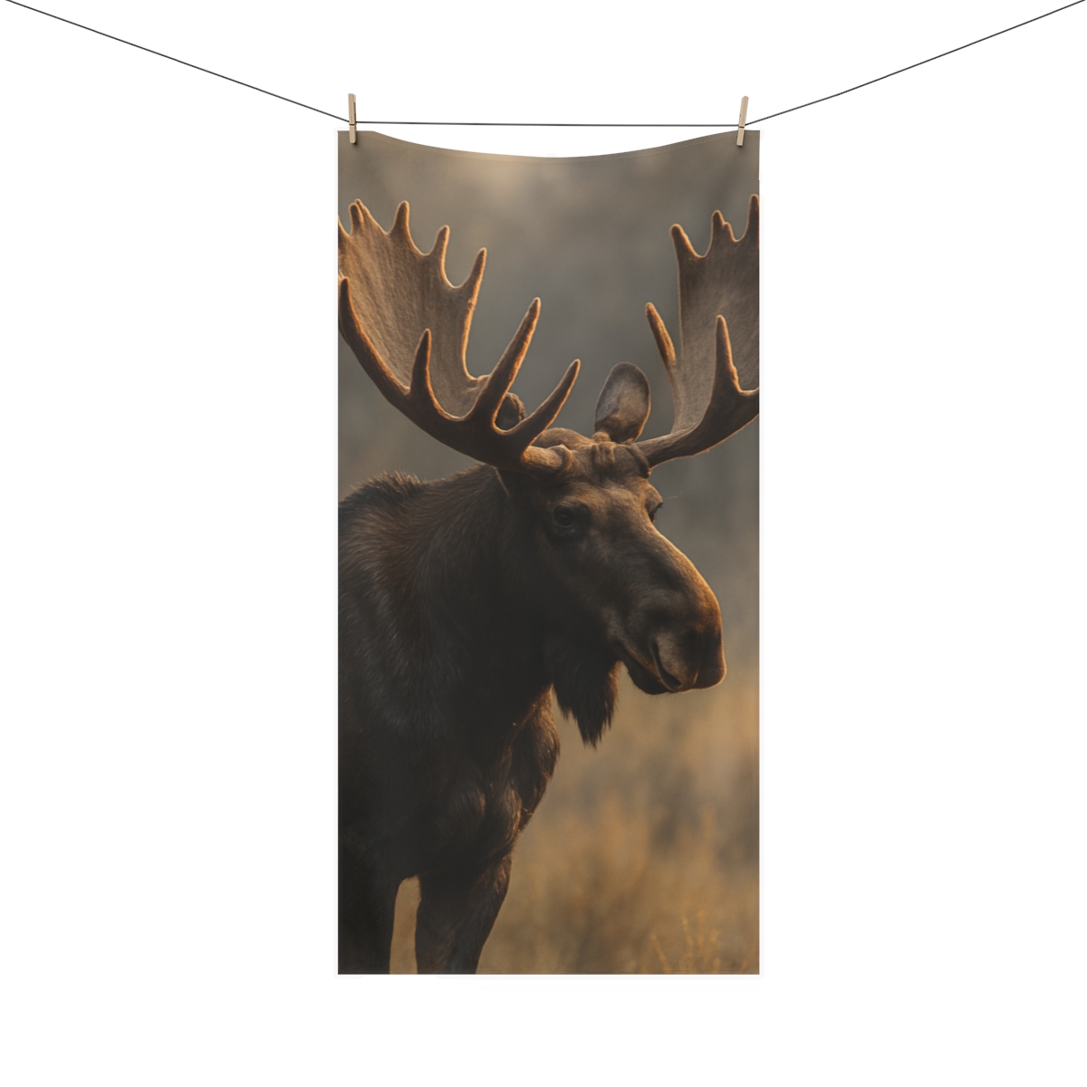 Ember Antlers Moose decorative home towels